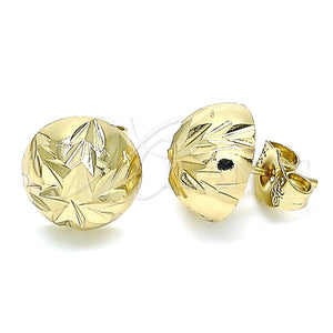 Gold Filled Ring — Stud Earring Diamond Cutting 02. — main product view — SKU 141803 | Oro Laminado anillo — Stud Earring Diamond Cutting 02. — SKU 141803