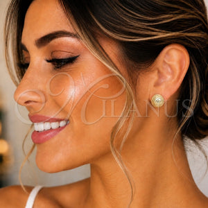 Gold Filled Ring — Stud Earring Diamond Cutting 02. — main product view — SKU 141804 | Oro Laminado anillo — Stud Earring Diamond Cutting 02. — SKU 141804