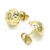 Gold Filled Ring — Stud Earring Diamond Cutting 02. — alternate product view — SKU 141804 | Oro Laminado anillo — Stud Earring Diamond Cutting 02. — SKU 141804