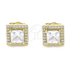 Gold Filled Ring — Stud Earring with White Cubic Zirconia and White — alternate product view — SKU 141816 | Oro Laminado anillo — Stud Earring with blanco Cubic Zirconia and blanco — SKU 141816