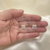 Gold Filled Ring — Stud Earring with Pink Cubic Zirconia and White — alternate product view — SKU 141819 | Oro Laminado anillo — Stud Earring with Pink Cubic Zirconia and blanco — SKU 141819