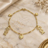 Oro Laminado Charm Anklet , Gold Filled Style Little Girl and Little Boy Design, Polished, Golden Finish, 03.58.0009.10 (04 MM Thickness, 10 Inches Length)