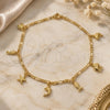 Oro Laminado Charm Anklet , Gold Filled Style Dolphin and Turtle Design, Polished, Golden Finish, 03.58.0015.10 (04 MM Thickness, 10 Inches Length)