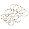 Oro Laminado Medium Hoop, Gold Filled Style Evil Eye Design, Multicolor Enamel Finish, Golden Finish, 02.213.0219.3.40
