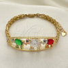 Dorado Oro Laminado Pulsera, vista 4 de la galería del producto por Mayoreo, vista adicional 4 del producto