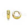 Stainless Steel Huggie Hoop, Polished, Golden Finish, 02.255.0006.1.10