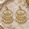 Oro Laminado Long Earring, Gold Filled Style Polished, Golden Finish, 02.331.0037