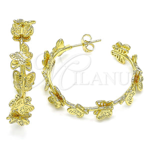 Gold Filled Ring — Stud Earring Butterfly Design Polished 02. — main product view — SKU 142052 | Oro Laminado anillo — Stud Earring Butterfly diseño pulido 02. — SKU 142052