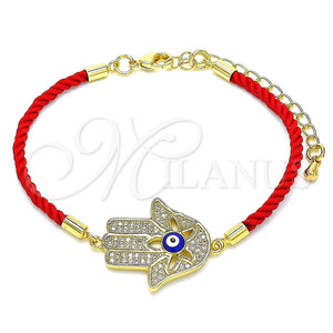 Gold Filled Bracelet — Fancy Bracelet Judaica and Hand of God Design — main product view — SKU 142088 | Oro Laminado brazalete — elegante Bracelet Judaica and Hand of God diseño — SKU 142088