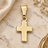 Oro Laminado Religious Pendant, Gold Filled Style Cross Design, Polished, Golden Finish, 05.02.0061