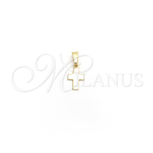 Gold Filled Pendant — Religious Pendant Cross Design Polished 05.02. — main product view — SKU 142158 | Oro Laminado dije — Religious Pendant cruz diseño pulido 05.02. — SKU 142158