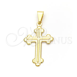 Gold Filled Pendant — Religious Pendant Cross Design Polished 05.02. — main product view — SKU 142161 | Oro Laminado dije — Religious Pendant cruz diseño pulido 05.02. — SKU 142161