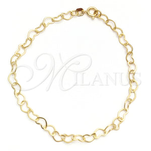 Gold Filled Bracelet — Basic Bracelet Heart Design Polished 03.02. 04 MM — main product view — SKU 142166 | Oro Laminado brazalete — básico Bracelet corazón diseño pulido 03.02. 04 MM — SKU 142166