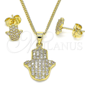 Gold Filled Ring — Earring and Pendant Adult Set Judaica and Hand — main product view — SKU 142203 | Oro Laminado anillo — Earring and Pendant Adult Set Judaica and Hand — SKU 142203
