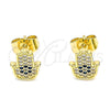 Gold Filled Ring — Stud Earring Hand of God and Judaica Design — alternate product view — SKU 142237 | Oro Laminado anillo — Stud Earring Hand of God and Judaica diseño — SKU 142237