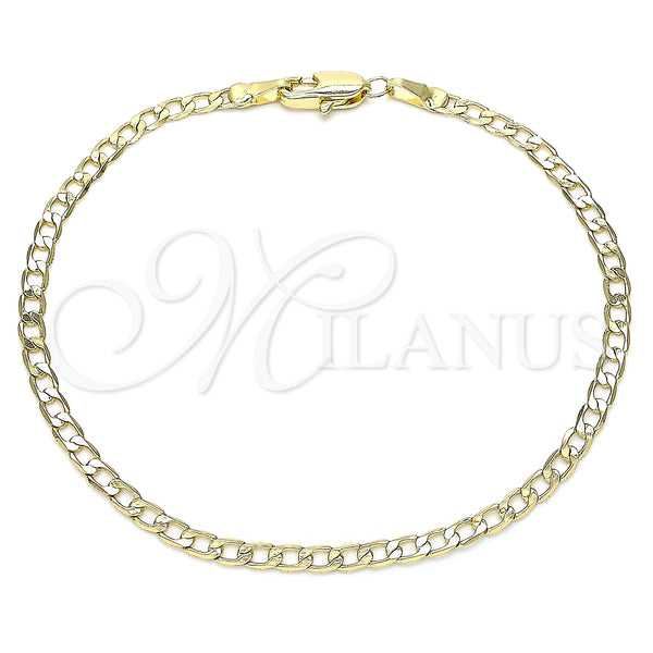 Gold Filled Bracelet — Basic Bracelet Curb Design Polished 04. 03 MM — main product view — SKU 142269 | Oro Laminado brazalete — básico Bracelet Curb diseño pulido 04. 03 MM — SKU 142269