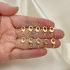 Oro Laminado Lock, Gold Filled Style Polished, Golden Finish, 12.33.0001
