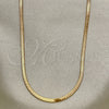 Oro Laminado Basic Necklace, Gold Filled Style Herringbone Design, Polished, Golden Finish, 04.58.0018.18 (02 MM Thickness, 18 Inches Length)