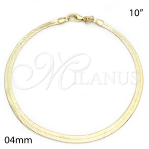 Gold Filled Ring — Basic Anklet Herringbone Design Polished 04.58. 04 MM — main product view — SKU 142326 | Oro Laminado anillo — básico Anklet Herringbone diseño pulido 04.58. 04 MM — SKU 142326