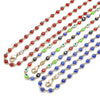 Oro Laminado Necklace and Bracelet, Gold Filled Style Evil Eye Design, Multicolor Resin Finish, Golden Finish, 06.63.0255.1