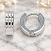 Stainless Steel Huggie Hoop, Polished, Steel Finish, 02.384.0020.12