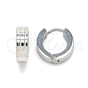 Stainless Steel Hoop Earrings — Huggie Hoop Polished 02. — main product view — SKU 142457 | Acero Inoxidable aretes de aro — Huggie Hoop pulido 02. — SKU 142457