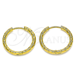 Stainless Steel Hoop Earrings — Huggie Hoop Polished 02. — main product view — SKU 142458 | Acero Inoxidable aretes de aro — Huggie Hoop pulido 02. — SKU 142458