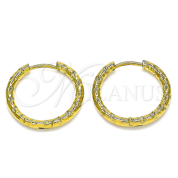 Stainless Steel Hoop Earrings — Huggie Hoop Polished 02. — main product view — SKU 142458 | Acero Inoxidable aretes de aro — Huggie Hoop pulido 02. — SKU 142458