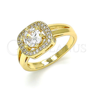 Gold Filled Ring — Multi Stone Ring with White Cubic Zirconia Polished — main product view — SKU 142589 | Oro Laminado anillo — Multi Stone Ring with blanco Cubic Zirconia pulido — SKU 142589