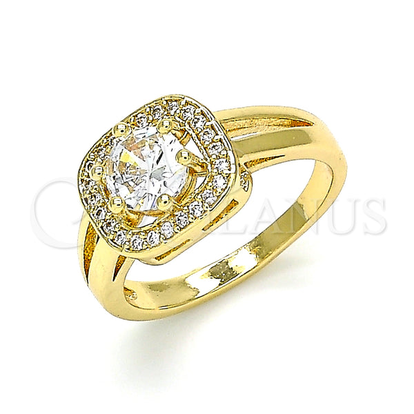Gold Filled Ring — Multi Stone Ring with White Cubic Zirconia Polished — main product view — SKU 142601 | Oro Laminado anillo — Multi Stone Ring with blanco Cubic Zirconia pulido — SKU 142601