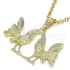 Oro Laminado Fancy Pendant, Gold Filled Style Polished, Golden Finish, 05.351.0166.1