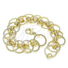 Oro Laminado Basic Bracelet, Gold Filled Style Polished, Golden Finish, 03.331.0184.08 (16 MM Thickness, 8 Inches Length)