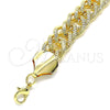 Oro Laminado Basic Bracelet, Gold Filled Style Polished, Golden Finish, 03.331.0186.09 (15 MM Thickness, 9 Inches Length)