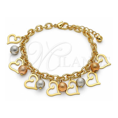 Pulsera de Oro Laminado 03.331.0188.08 por Mayoreo, vista principal del producto