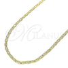 Oro Laminado Basic Necklace, Gold Filled Style Mariner Design, Polished, Golden Finish, 04.213.0213.18 (03 MM Thickness, 18 Inches Length)