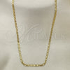 Oro Laminado Basic Necklace, Gold Filled Style Mariner Design, Polished, Golden Finish, 04.213.0213.18 (03 MM Thickness, 18 Inches Length)