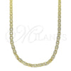 Oro Laminado Basic Necklace, Gold Filled Style Mariner Design, Polished, Golden Finish, 04.213.0213.18 (03 MM Thickness, 18 Inches Length)