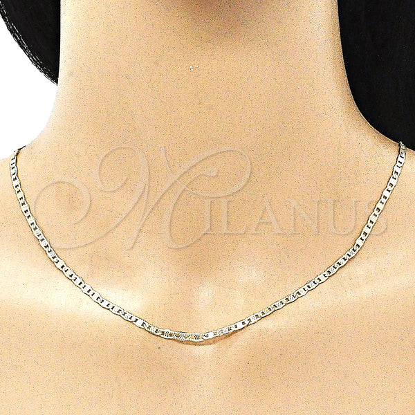 Gold Filled Necklace — Basic Necklace Mariner Design Polished 04. 03 MM — alternate product view — SKU 142912 | Oro Laminado collar — básico Necklace Mariner diseño pulido 04. 03 MM — SKU 142912