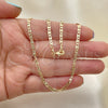 Oro Laminado Basic Necklace, Gold Filled Style Mariner Design, Polished, Golden Finish, 04.213.0214.18 (03 MM Thickness, 18 Inches Length)