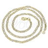Oro Laminado Basic Necklace, Gold Filled Style Mariner Design, Polished, Golden Finish, 04.213.0214.18 (03 MM Thickness, 18 Inches Length)