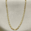 Oro Laminado Basic Necklace, Gold Filled Style Mariner Design, Polished, Golden Finish, 04.213.0214.18 (03 MM Thickness, 18 Inches Length)
