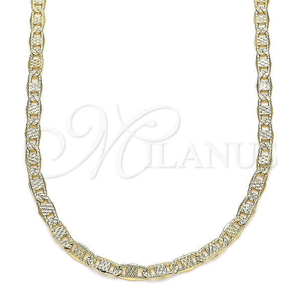 Gold Filled Necklace — Basic Necklace Mariner Design Polished 04. 03 MM — main product view — SKU 142912 | Oro Laminado collar — básico Necklace Mariner diseño pulido 04. 03 MM — SKU 142912