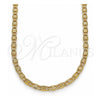 Oro Laminado Basic Necklace, Gold Filled Style Mariner Design, Polished, Golden Finish, 04.213.0214.18 (03 MM Thickness, 18 Inches Length)