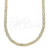Oro Laminado Basic Necklace, Gold Filled Style Mariner Design, Polished, Golden Finish, 04.213.0214.18 (03 MM Thickness, 18 Inches Length)