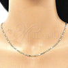 Oro Laminado Basic Necklace, Gold Filled Style Pave Mariner Design, Polished, Golden Finish, 04.213.0215.18 (02 MM Thickness, 18 Inches Length)