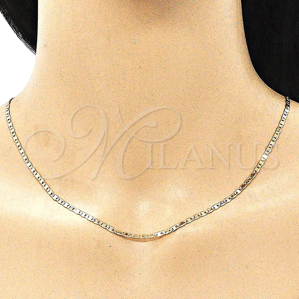 Gold Filled Necklace — Basic Necklace Mariner Design Polished 04. 02 MM — alternate product view — SKU 142915 | Oro Laminado collar — básico Necklace Mariner diseño pulido 04. 02 MM — SKU 142915