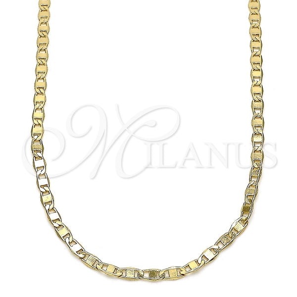 Gold Filled Necklace — Basic Necklace Mariner Design Polished 04. 02 MM — main product view — SKU 142915 | Oro Laminado collar — básico Necklace Mariner diseño pulido 04. 02 MM — SKU 142915