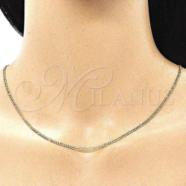 Gold Filled Necklace — Basic Necklace Polished 04. 02 MM Thickness 18 — alternate product view — SKU 142916 | Oro Laminado collar — básico Necklace pulido 04. 02 MM Thickness 18 — SKU 142916