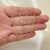 Oro Laminado Basic Necklace, Gold Filled Style Polished, Golden Finish, 04.213.0218.18 (02 MM Thickness, 18 Inches Length)