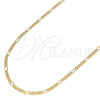 Oro Laminado Basic Necklace, Gold Filled Style Polished, Golden Finish, 04.213.0218.18 (02 MM Thickness, 18 Inches Length)